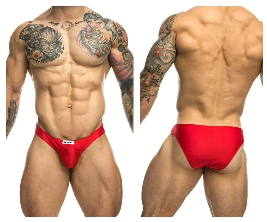 Clothing_Justin   Simon_Mens Underwear JUSTIN SIMON XSJ01 Classic Bikini Color Red