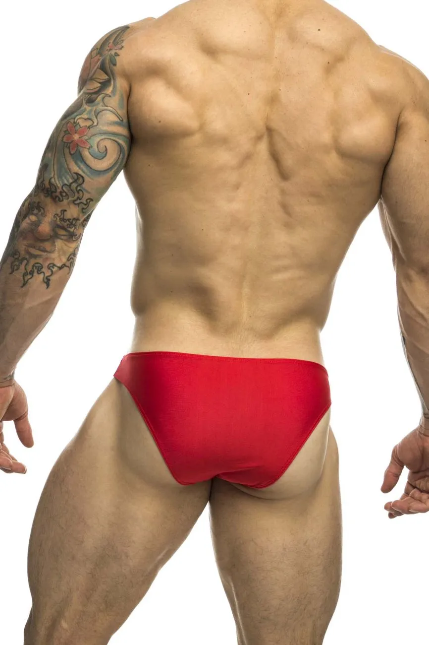 Clothing_Justin   Simon_Mens Underwear JUSTIN SIMON XSJ01 Classic Bikini Color Red