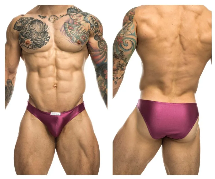 Clothing_Justin   Simon_Mens Underwear JUSTIN SIMON XSJ01 Classic Bikini Color Wine