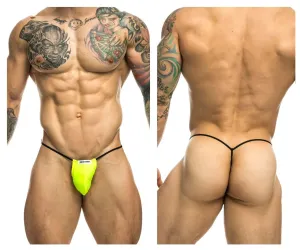 Clothing_Justin   Simon_Mens Underwear JUSTIN SIMON XSJ02 Classic G-String Bulge Color Neon Green