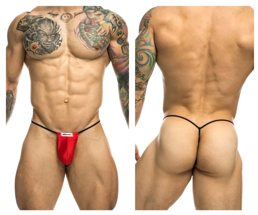Clothing_Justin   Simon_Mens Underwear JUSTIN SIMON XSJ02 Classic G-String Bulge Color Red