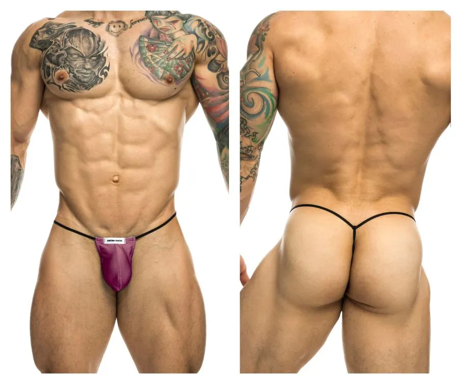 Clothing_Justin   Simon_Mens Underwear JUSTIN SIMON XSJ02 Classic G-String Bulge Color Wine