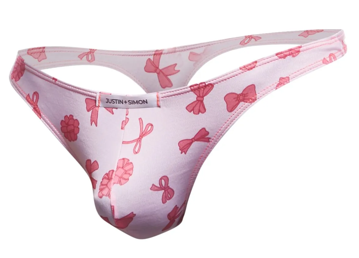 Clothing_Justin   Simon_Mens Underwear JUSTIN SIMON XSJ03 Classic Thongs Color Coquette