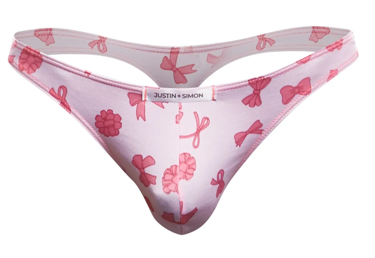 Clothing_Justin   Simon_Mens Underwear JUSTIN SIMON XSJ03 Classic Thongs Color Coquette
