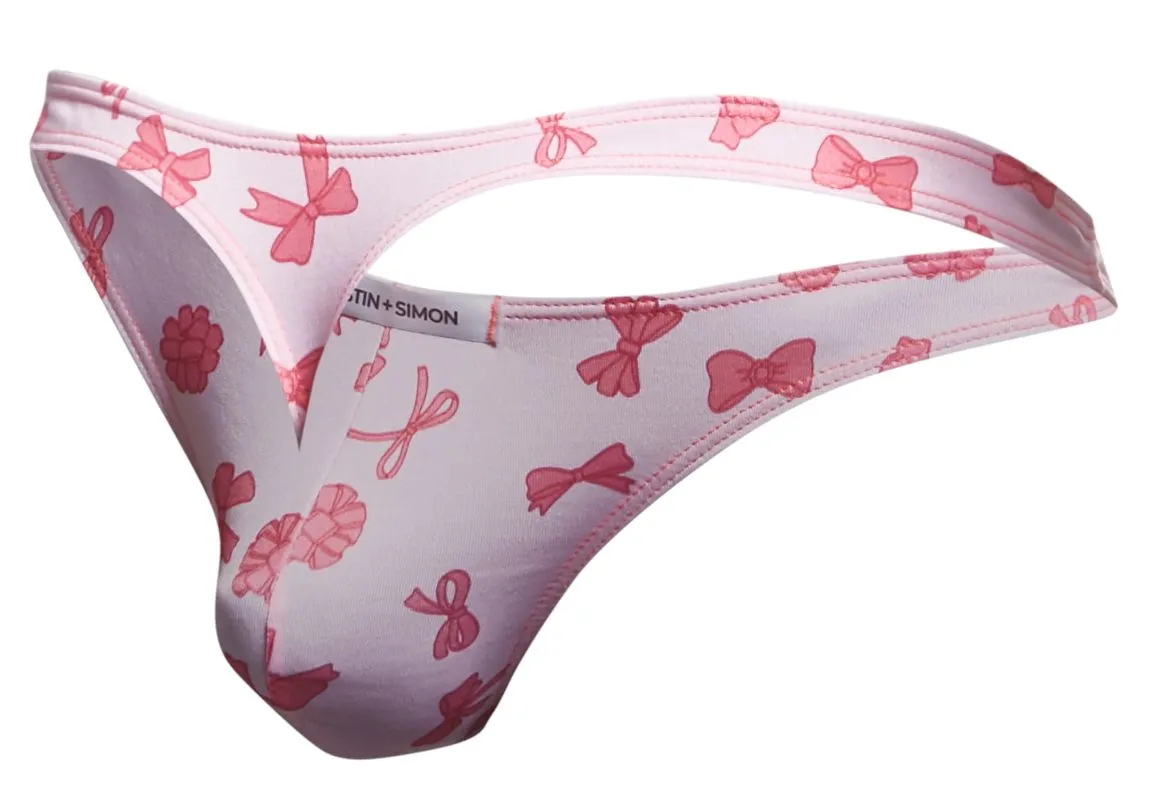 Clothing_Justin   Simon_Mens Underwear JUSTIN SIMON XSJ03 Classic Thongs Color Coquette