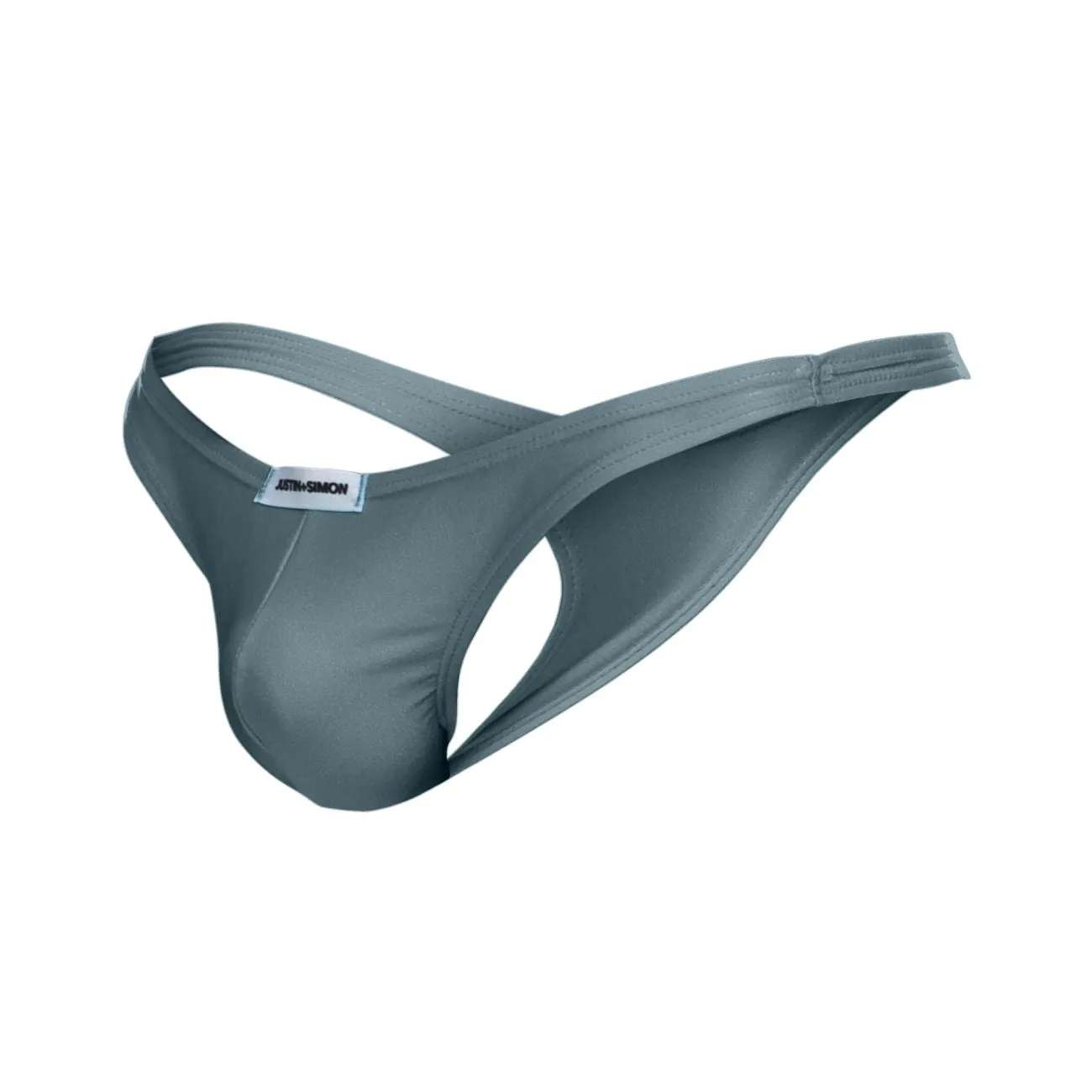 Clothing_Justin   Simon_Mens Underwear JUSTIN SIMON XSJ03 Classic Thongs Color Metal Green