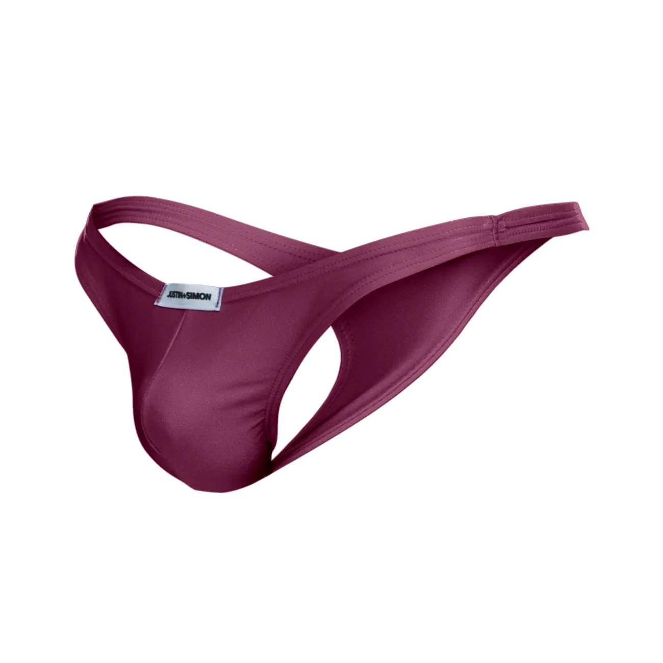 Clothing_Justin   Simon_Mens Underwear JUSTIN SIMON XSJ03 Classic Thongs Color Wine