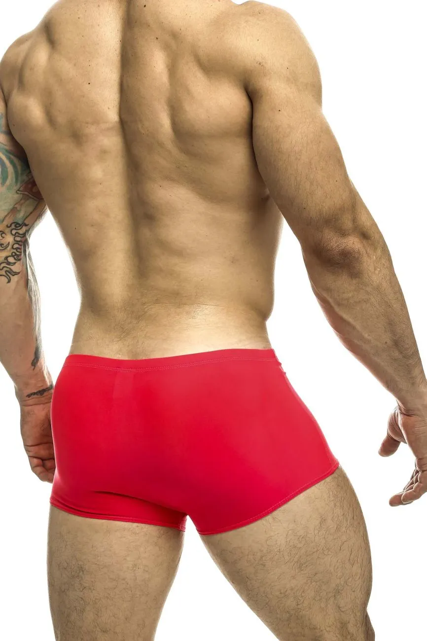 Clothing_Justin   Simon_Mens Underwear JUSTIN SIMON XSJ08 Classic Trunks Color Coral