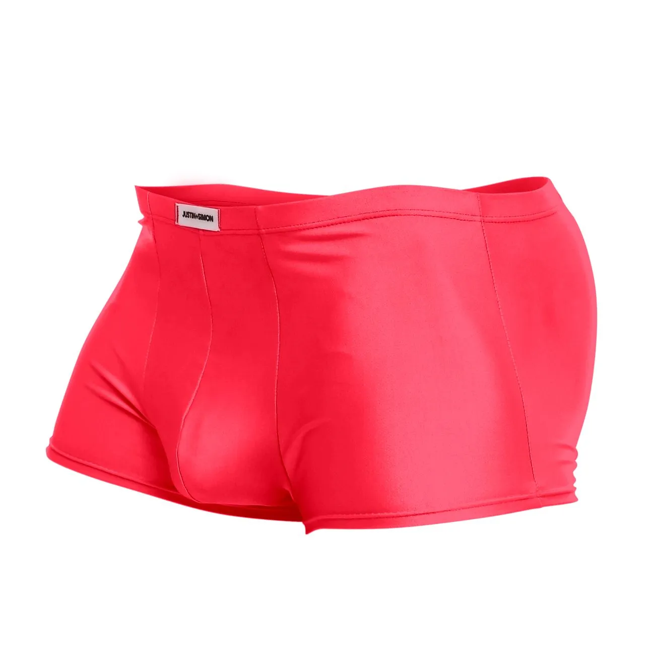 Clothing_Justin   Simon_Mens Underwear JUSTIN SIMON XSJ08 Classic Trunks Color Coral