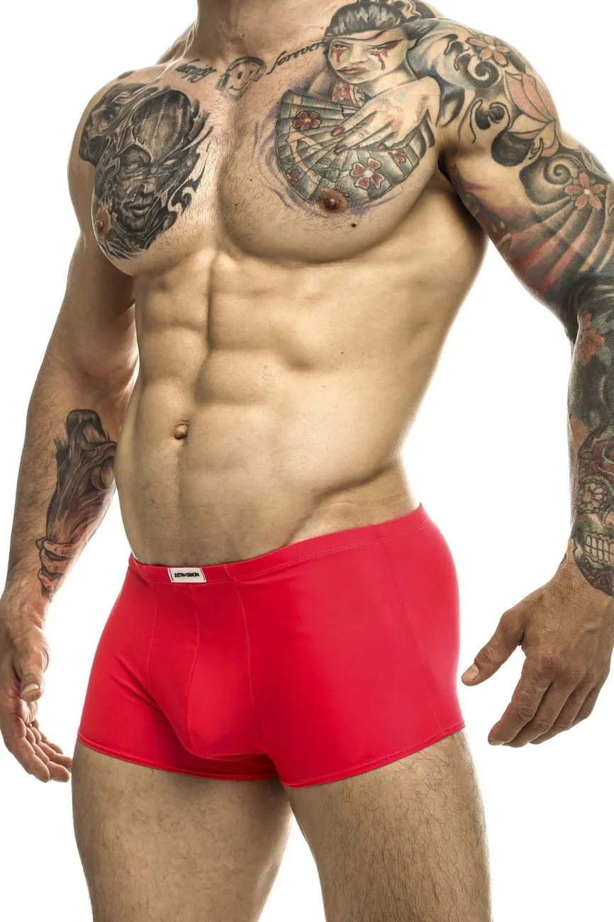 Clothing_Justin   Simon_Mens Underwear JUSTIN SIMON XSJ08 Classic Trunks Color Coral