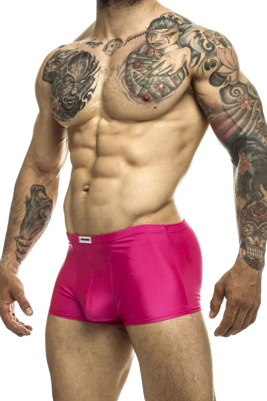 Clothing_Justin   Simon_Mens Underwear JUSTIN SIMON XSJ08 Classic Trunks Color Hot Pink