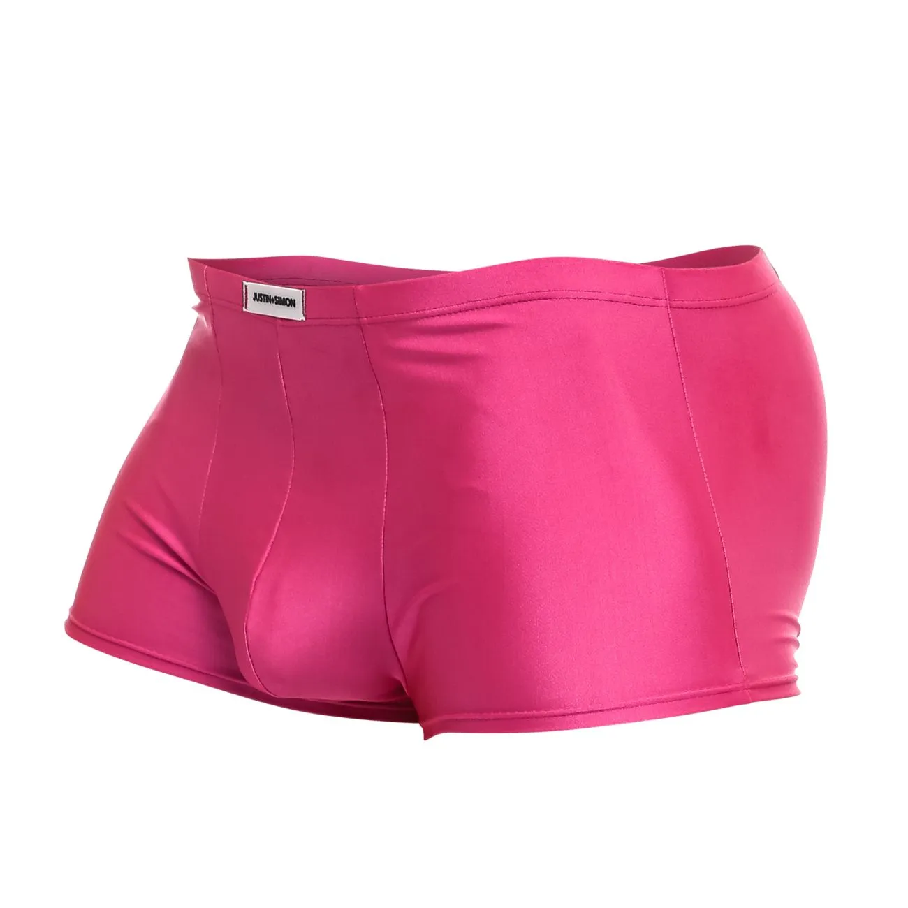 Clothing_Justin   Simon_Mens Underwear JUSTIN SIMON XSJ08 Classic Trunks Color Hot Pink