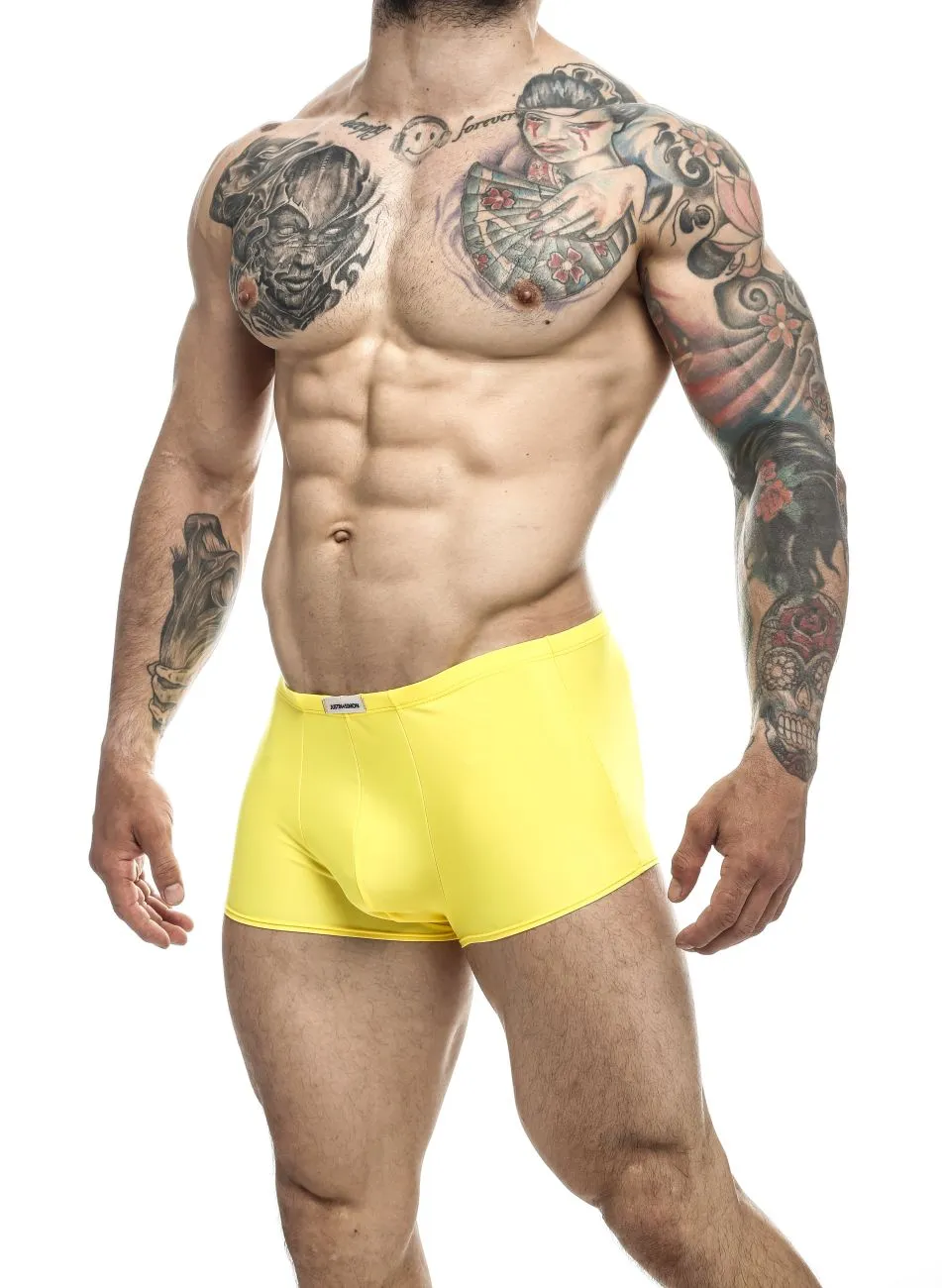 Clothing_Justin   Simon_Mens Underwear JUSTIN SIMON XSJ08 Classic Trunks Color Yellow