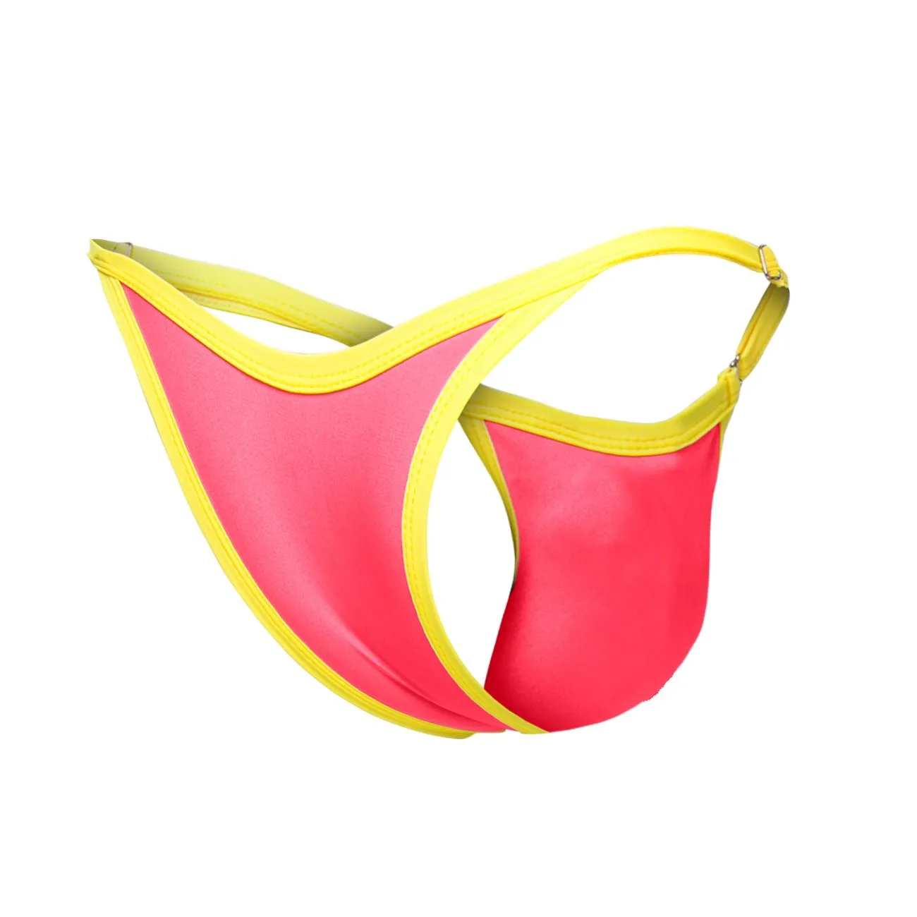 Clothing_Justin   Simon_Mens Underwear JUSTIN SIMON XSJ12 Bikini One Color Coral