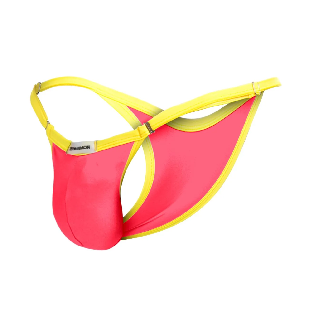 Clothing_Justin   Simon_Mens Underwear JUSTIN SIMON XSJ12 Bikini One Color Coral