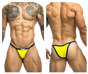 Clothing_Justin   Simon_Mens Underwear JUSTIN SIMON XSJ12 Bikini One Color Yellow