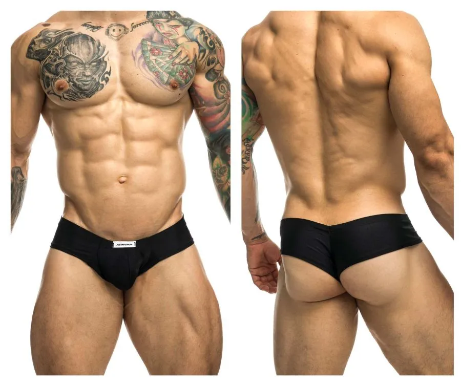 Clothing_Justin   Simon_Mens Underwear JUSTIN SIMON XSJ22 Cheek Briefs Color Black