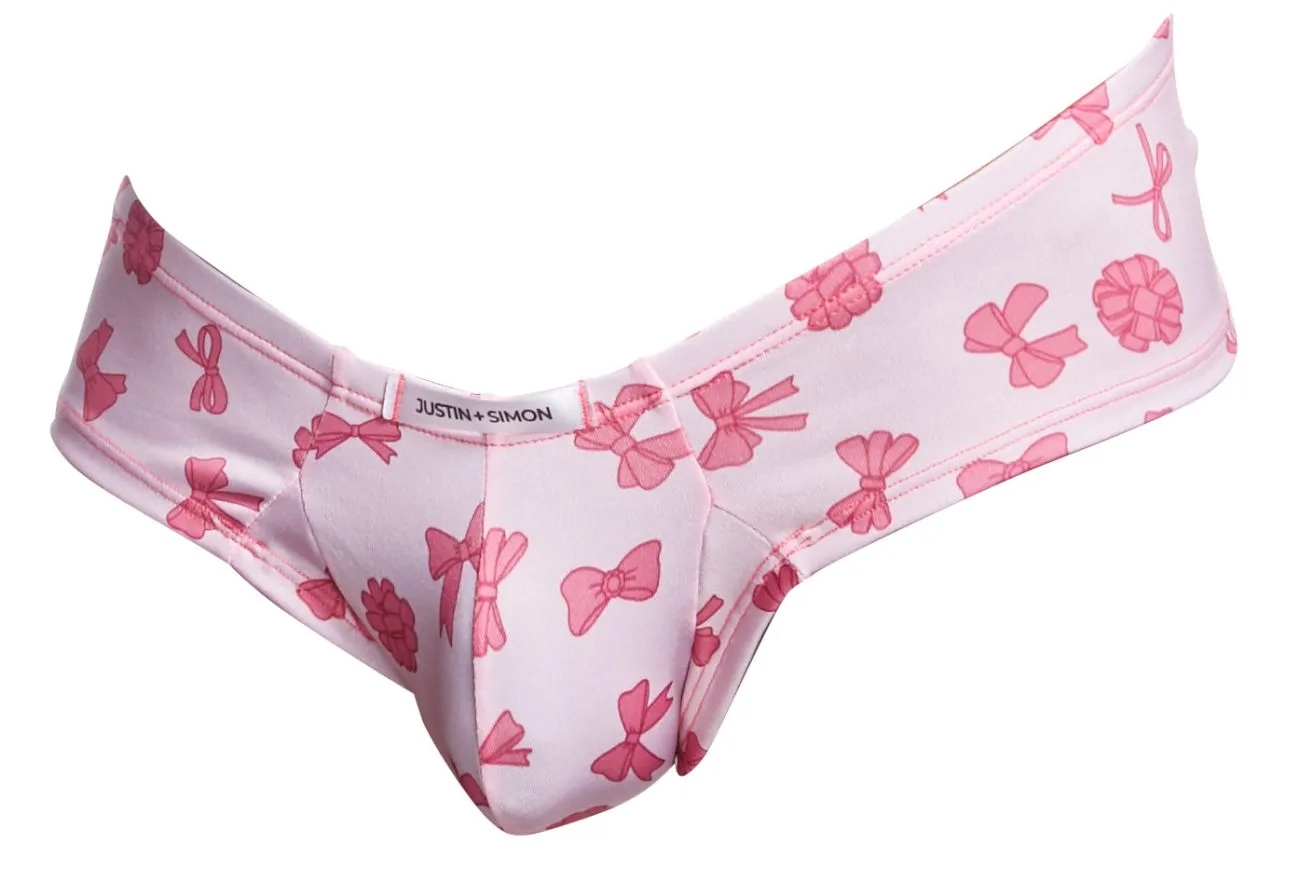 Clothing_Justin   Simon_Mens Underwear JUSTIN SIMON XSJ22 Cheek Briefs Color Coquette