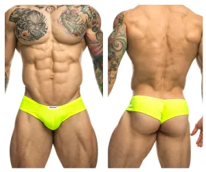 Clothing_Justin   Simon_Mens Underwear JUSTIN SIMON XSJ22 Cheek Briefs Color Neon Green