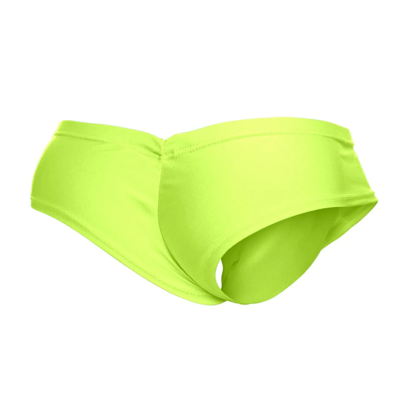 Clothing_Justin   Simon_Mens Underwear JUSTIN SIMON XSJ22 Cheek Briefs Color Neon Green