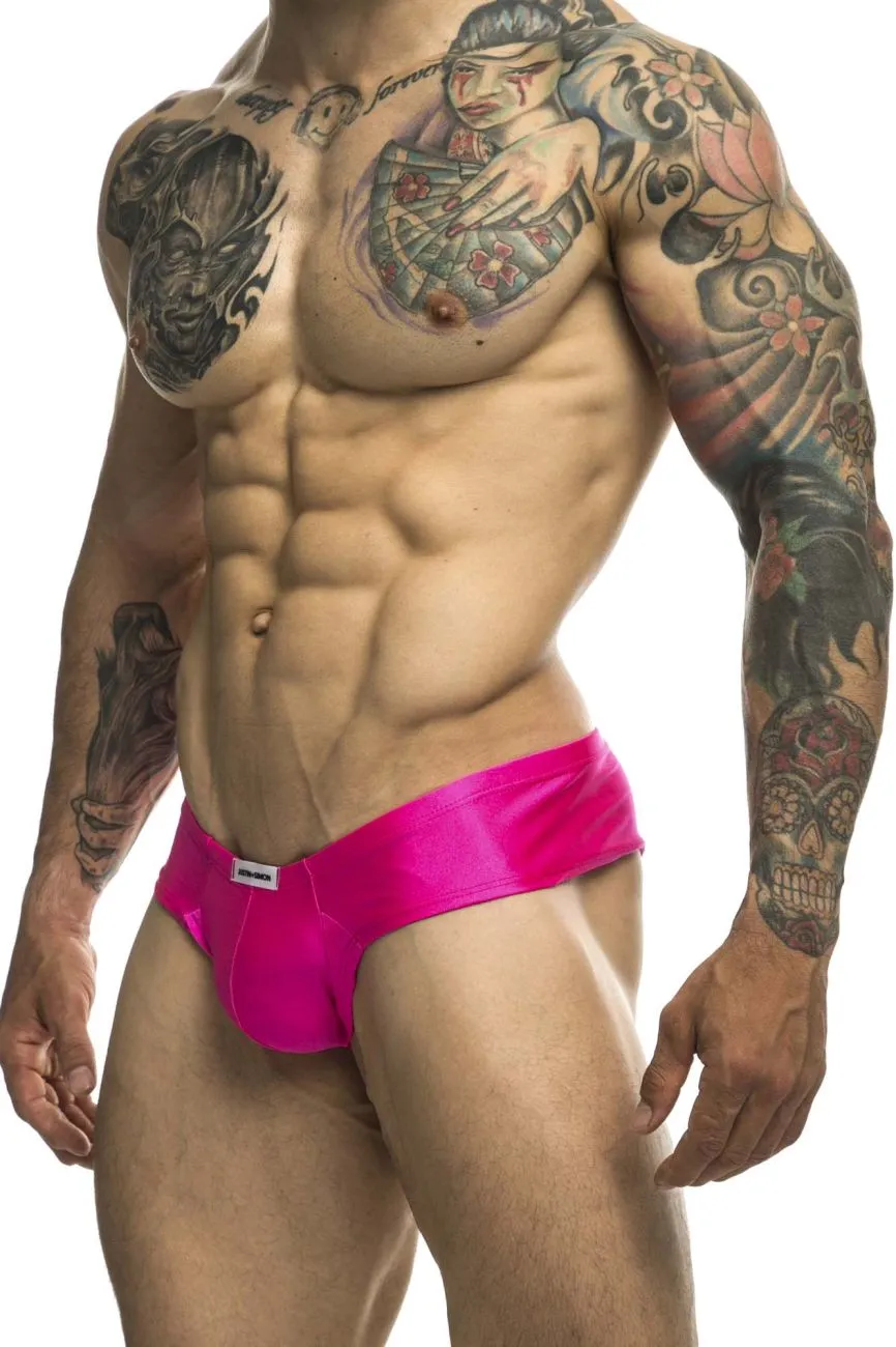Clothing_Justin   Simon_Mens Underwear JUSTIN SIMON XSJ22 Cheek Briefs Color Pink