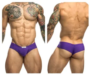 Clothing_Justin   Simon_Mens Underwear JUSTIN SIMON XSJ22 Cheek Briefs Color Purple
