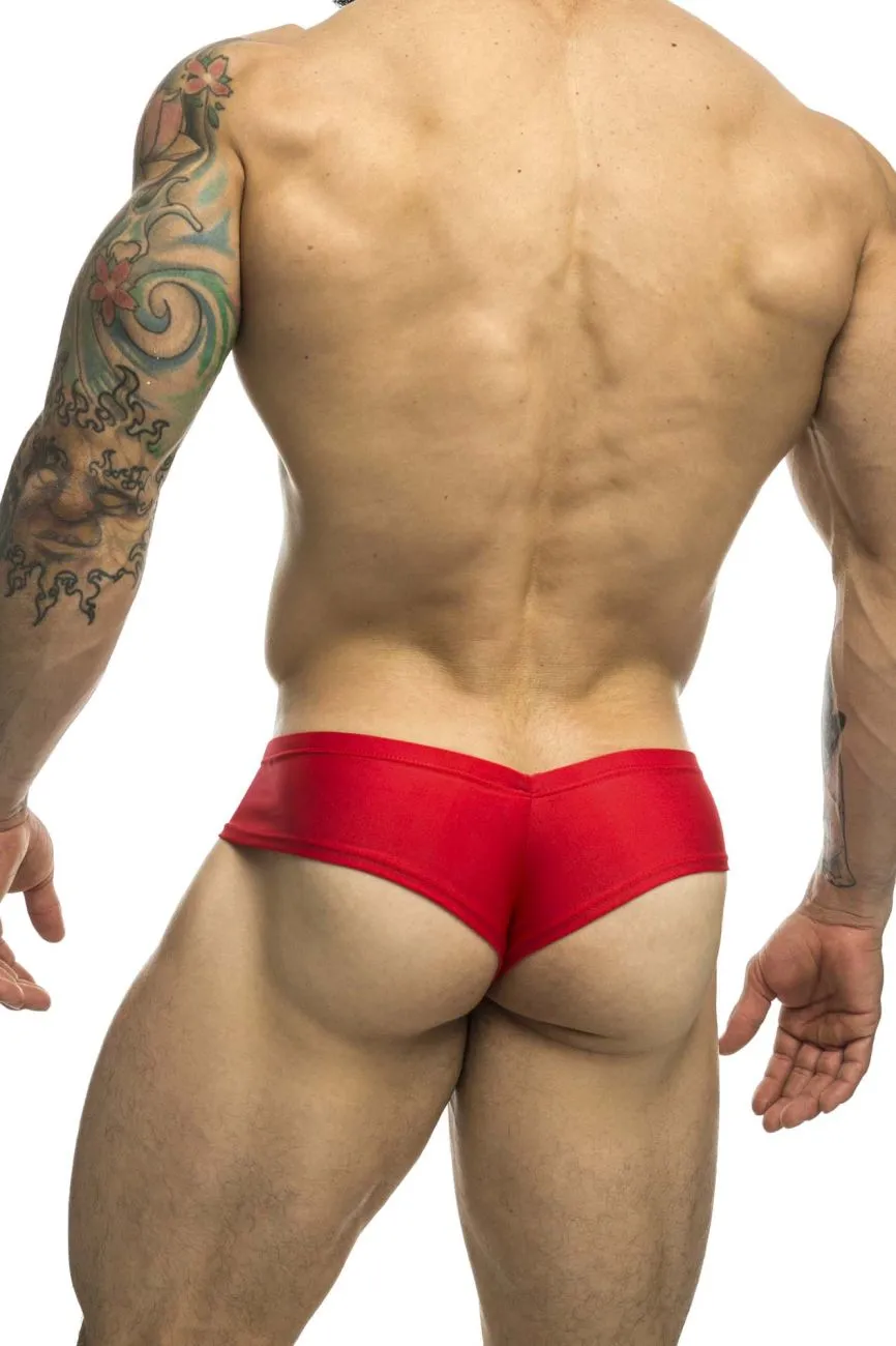 Clothing_Justin   Simon_Mens Underwear JUSTIN SIMON XSJ22 Cheek Briefs Color Red