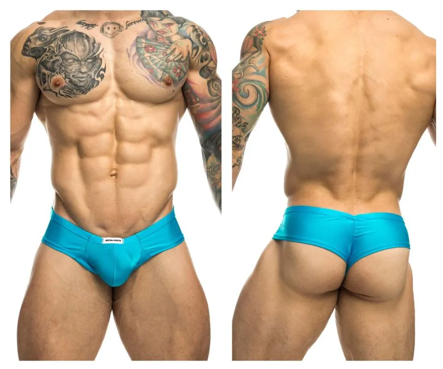 Clothing_Justin   Simon_Mens Underwear JUSTIN SIMON XSJ22 Cheek Briefs Color Turquoise