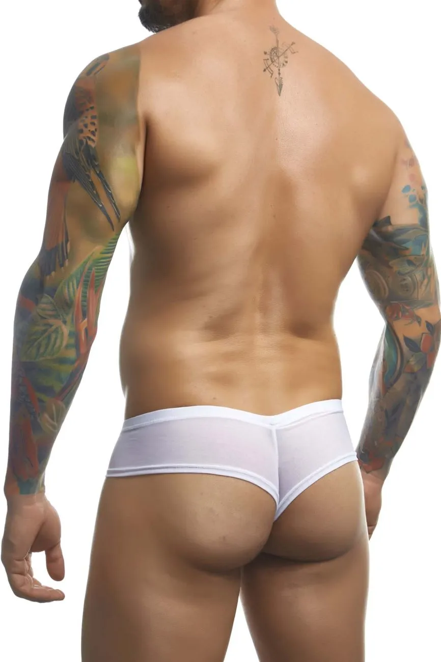 Clothing_Justin   Simon_Mens Underwear JUSTIN SIMON XSJ22 Cheek Briefs Color White Mesh