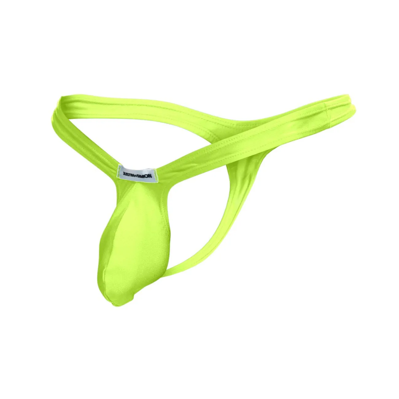 Clothing_Justin   Simon_Mens Underwear JUSTIN SIMON XSJBU02 Bulge Thongs Color Neon Green