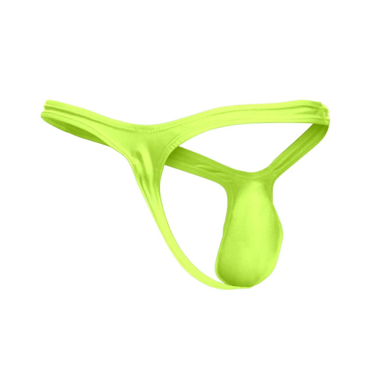 Clothing_Justin   Simon_Mens Underwear JUSTIN SIMON XSJBU02 Bulge Thongs Color Neon Green