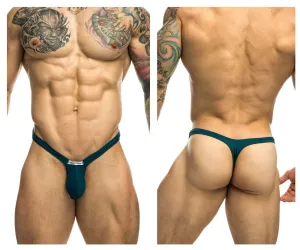 Clothing_Justin   Simon_Mens Underwear JUSTIN SIMON XSJBU02 Bulge Thongs Color Opal Green
