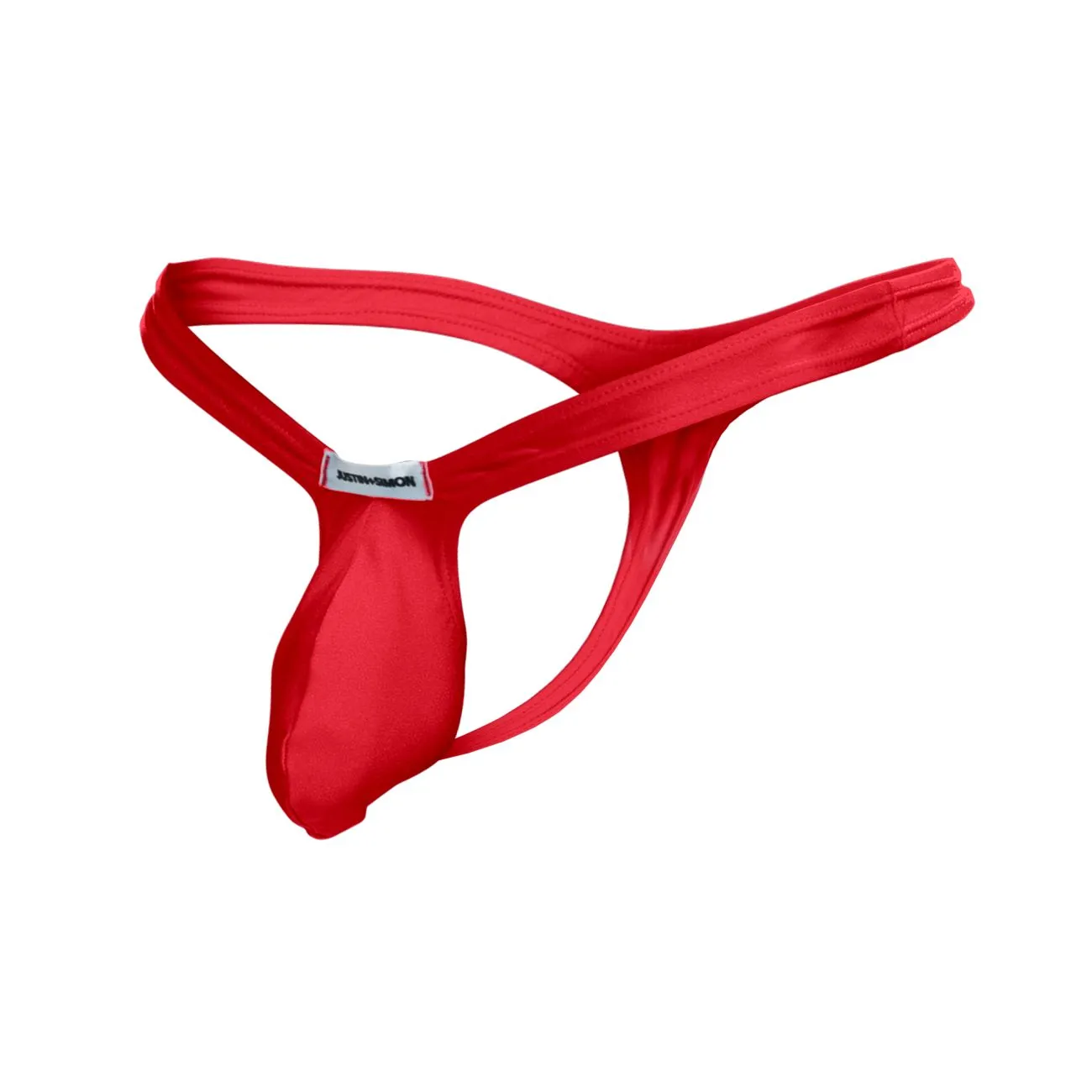 Clothing_Justin   Simon_Mens Underwear JUSTIN SIMON XSJBU02 Bulge Thongs Color Red