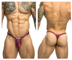 Clothing_Justin   Simon_Mens Underwear JUSTIN SIMON XSJBU02 Bulge Thongs Color Wine