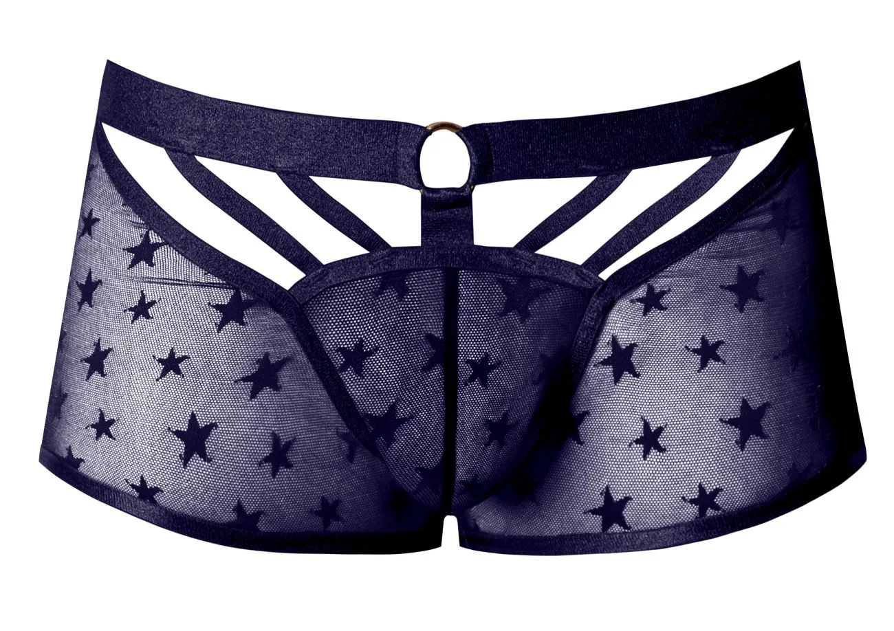 Clothing_Male Power_Mens Underwear Male Power 122-291 Love Star Short with Ring Color Purple