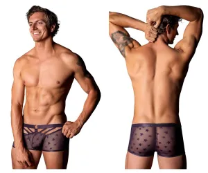 Clothing_Male Power_Mens Underwear Male Power 122-291 Love Star Short with Ring Color Purple