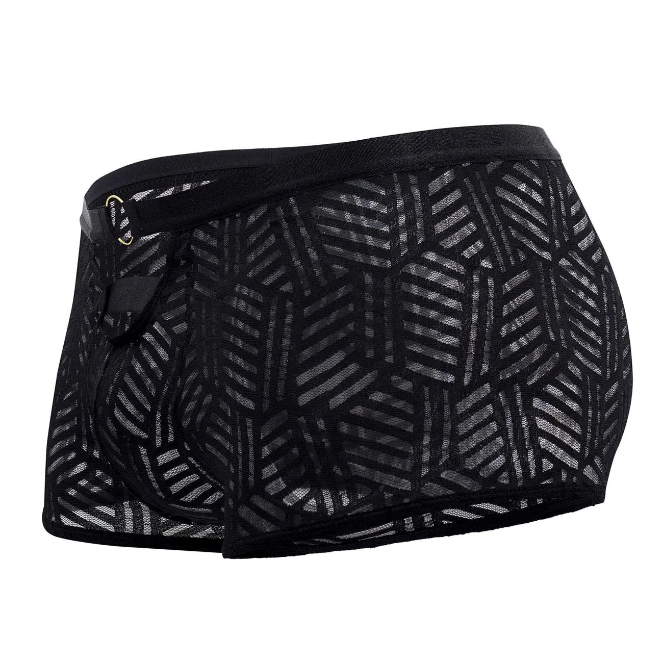 Clothing_Male Power_Mens Underwear Male Power 125-284 Rude Awakening Cheeky Cutout Short Color Black