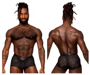 Clothing_Male Power_Mens Underwear Male Power 125-284 Rude Awakening Cheeky Cutout Short Color Black