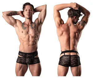 Clothing_Male Power_Mens Underwear Male Power 126-289 Lucifer Cut Out Short Color Black
