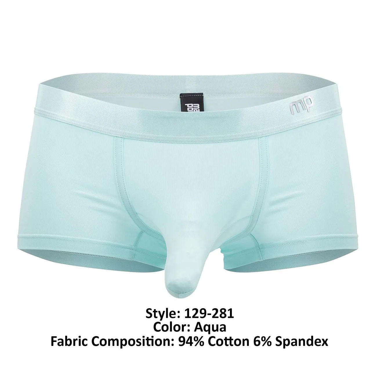 Clothing_Male Power_Mens Underwear Male Power 129-281 Easy Breezy Mini Short with Sleeve Color Aqua