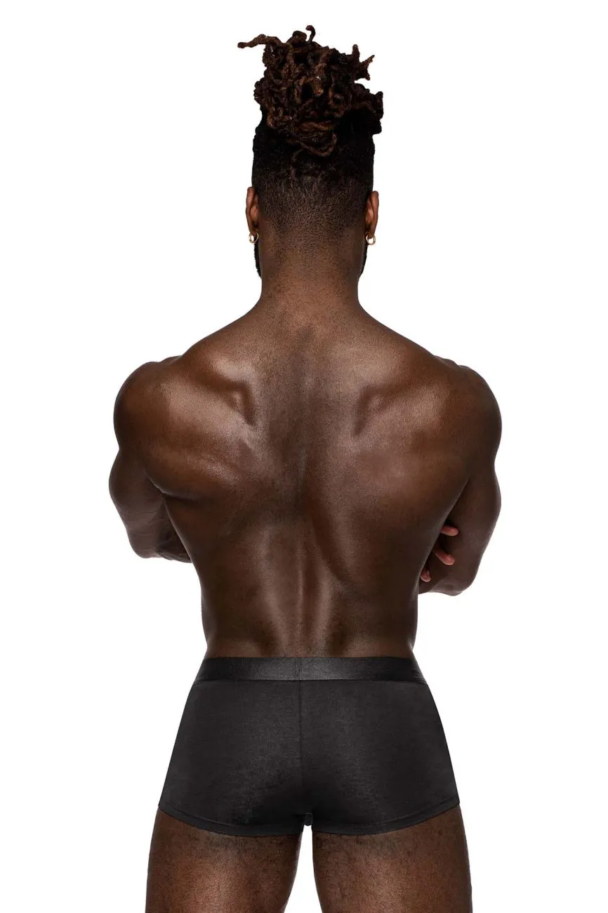 Clothing_Male Power_Mens Underwear Male Power 129-281 Easy Breezy Mini Short with Sleeve Color Black