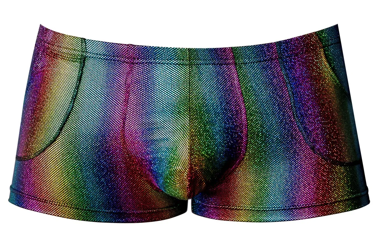 Clothing_Male Power_Mens Underwear Male Power 132-297 Pack N Play Pocket Short Color Rainbow
