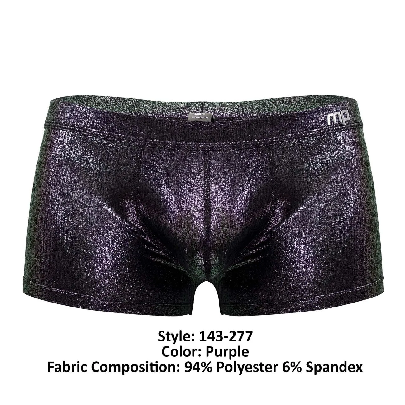 Clothing_Male Power_Mens Underwear Male Power 143-277 Hocus Pocus Uplift Mini Short Color Purple