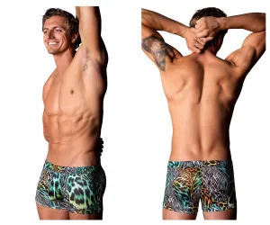 Clothing_Male Power_Mens Underwear Male Power 143-295 Go Wild Uplift Mini Short Color Multi Animal