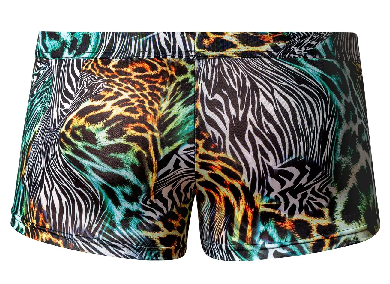 Clothing_Male Power_Mens Underwear Male Power 143-295 Go Wild Uplift Mini Short Color Multi Animal