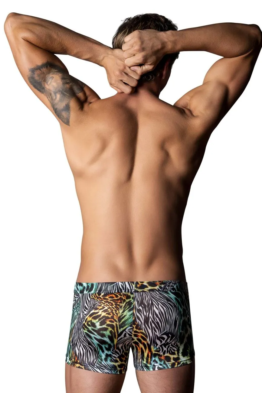 Clothing_Male Power_Mens Underwear Male Power 143-295 Go Wild Uplift Mini Short Color Multi Animal
