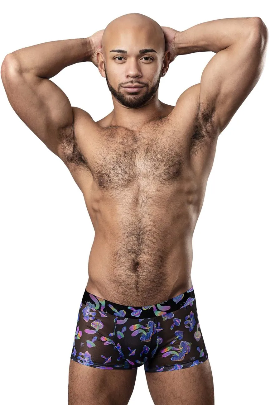 Clothing_Male Power_Mens Underwear Male Power 145-294 Hazy Dayz Pouch Short Color Mushrooms