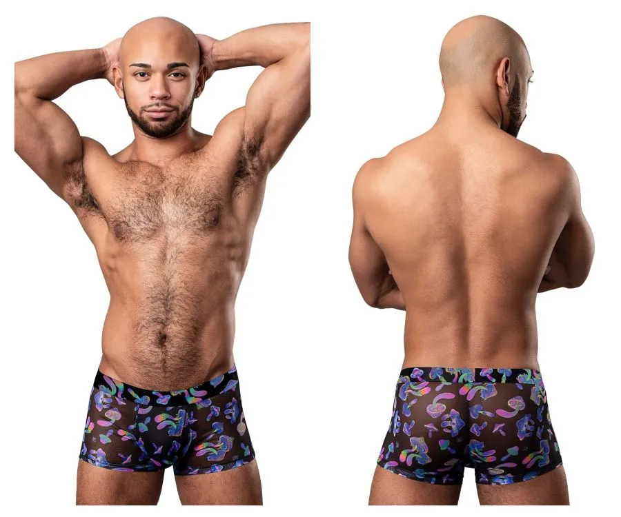 Clothing_Male Power_Mens Underwear Male Power 145-294 Hazy Dayz Pouch Short Color Mushrooms