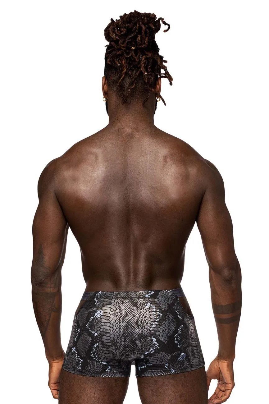 Clothing_Male Power_Mens Underwear Male Power 153-282 S-naked Pouch Short Color Black-Blue