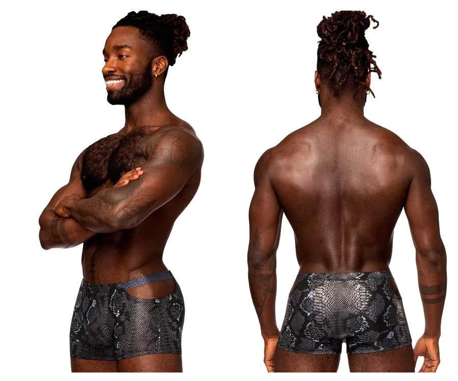 Clothing_Male Power_Mens Underwear Male Power 153-282 S-naked Pouch Short Color Black-Blue